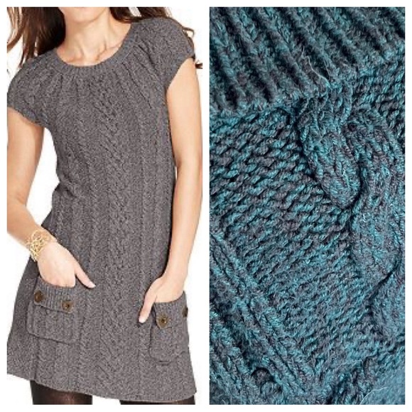 Style & Co. Sweaters - Style & Co. Cable Knit Tunic Sweater Short Sleeve